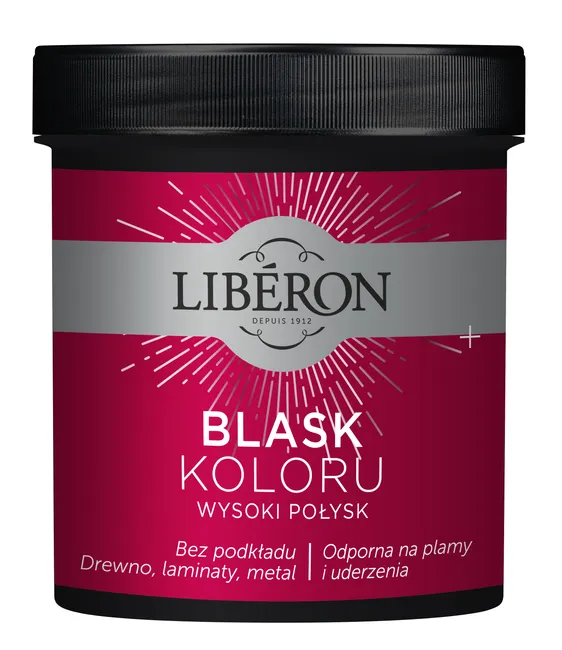 Farba do drewna BLASK KOLORU 0.5 l Słoneczny połysk Wysoki połysk LIBERON