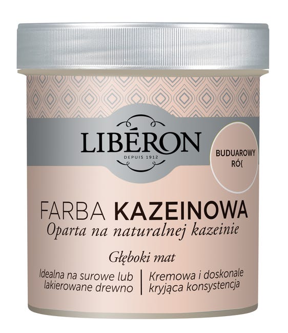 Farba do drewna KAZEINOWA 0.5 l Buduarowy róż Mat LIBERON