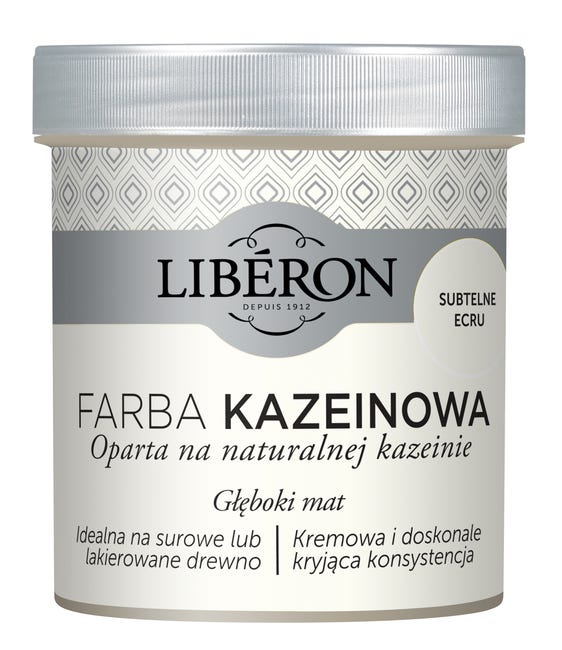 Farba do drewna KAZEINOWA 0.5 l Subtelne ecru Mat LIBERON