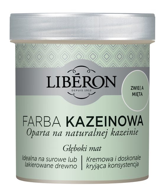 Farba do drewna KAZEINOWA 0.5 l Świeża mięta Mat LIBERON