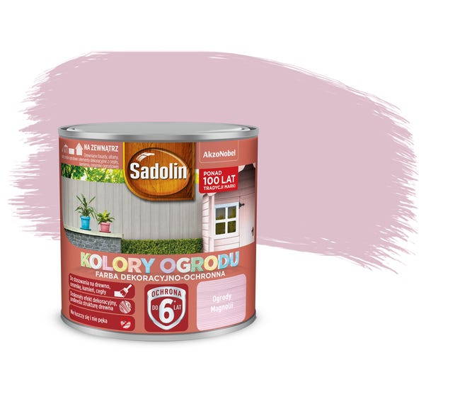 Farba do drewna KOLORY OGRODU 0.25 l Ogrody magnolii SADOLIN