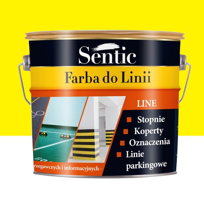 Farba do podłóg do linii 3 l żółta Sentic