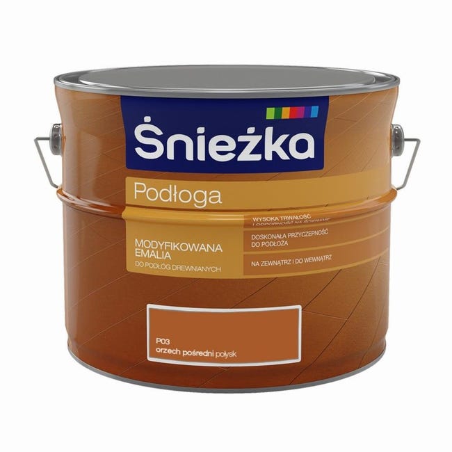 Farba do podłóg drewnianych PODŁOGA 2.5 l Orzech Pośredni ŚNIEŻKA