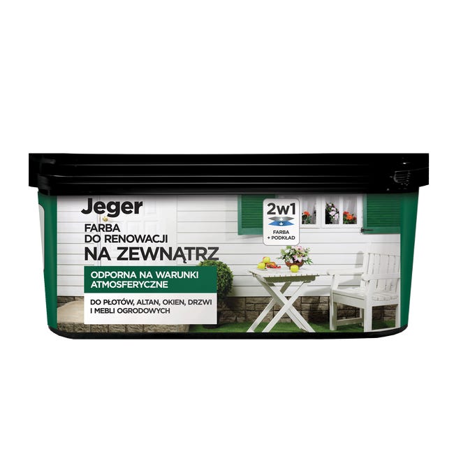 Farba do renowacji na zewnątrz Jeger Biały 2 l