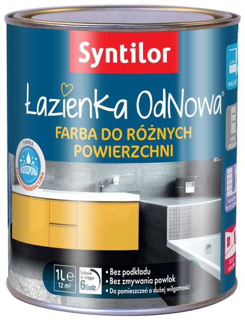 Farba do różnych powierzchni ŁAZIENKA ODNOWA 1 l Błękitny SYNTILOR
