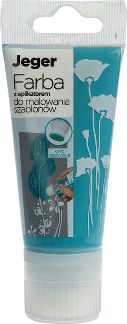 Farba do szablonów 50 ml z aplikatorem Błekitny nr 26 JEGER