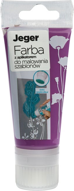 Farba do szablonów 50 ml z aplikatorem Fioletowy nr 27 JEGER