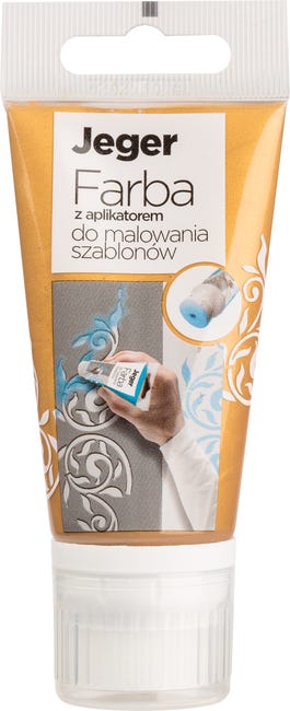 Farba do szablonów 50 ml z aplikatorem Jasne złoto JEGER