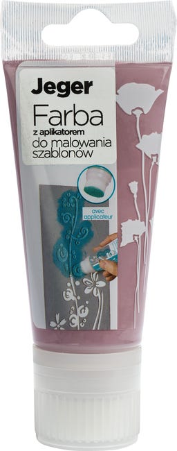 Farba do szablonów 50 ml z aplikatorem Liliowy nr 15 JEGER