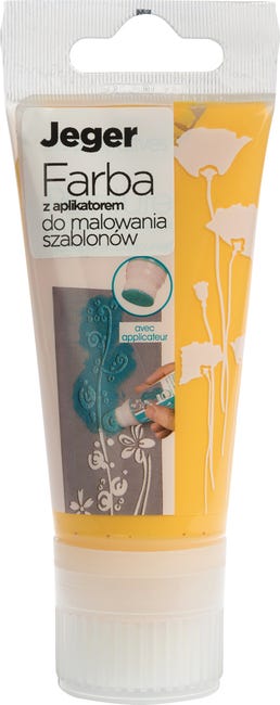 Farba do szablonów 50 ml z aplikatorem Żółty nr 03 JEGER
