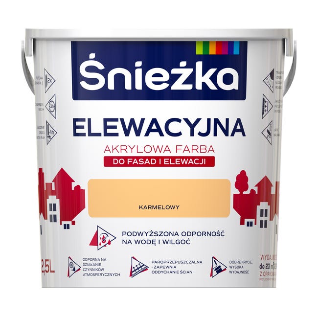Farba elewacyjna akrylowa 2.5 l Karmelowy Śnieżka
