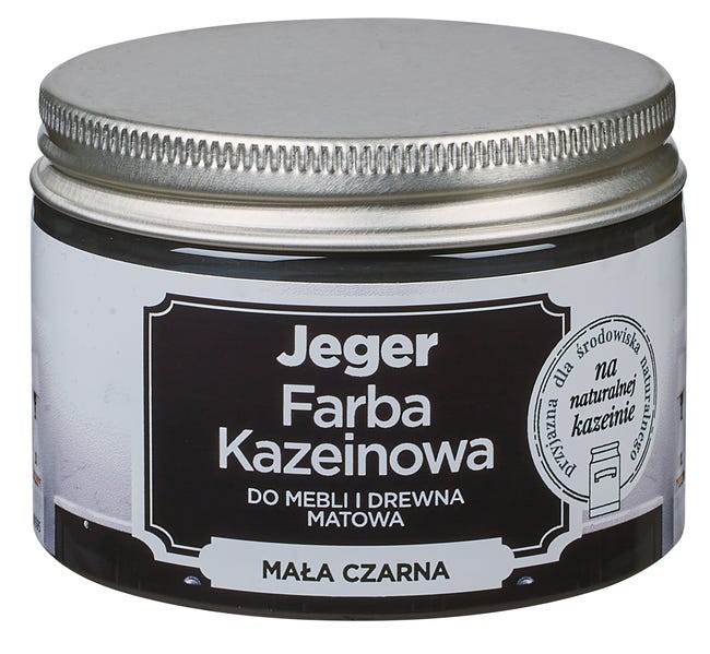 Farba kazeinowa 0.125 l Mała czarna Jeger