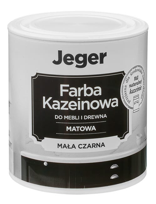 Farba kazeinowa 0.5 l Mała czarna Jeger