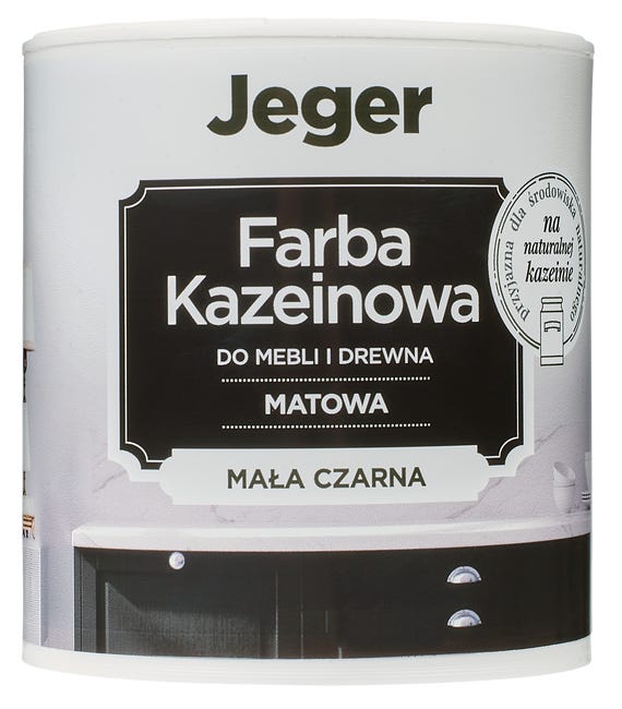 Farba kazeinowa 0.5 l Mała czarna Jeger