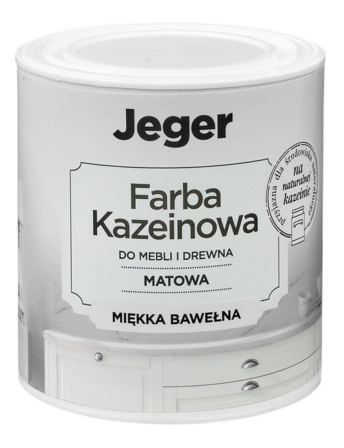 Farba kazeinowa 0.5 l Miękka bawełna Jeger