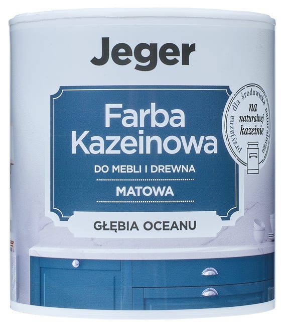 Farba kazeinowa 0.5 l głębia oceanu matowa Jeger
