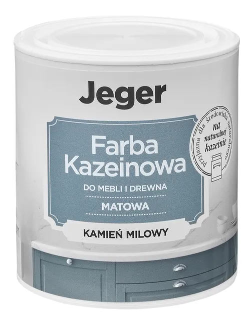 Farba kazeinowa 0.5 l kamień milowy matowa Jeger
