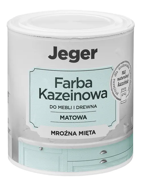 Farba kazeinowa 0.5 l mroźna mięta matowa Jeger