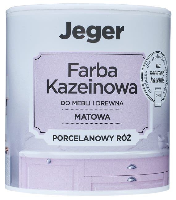 Farba kazeinowa 0.5 l porcelanowy róż matowa Jeger