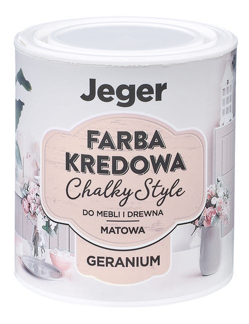 Farba kredowa do mebli CHALKY STYLE 0.5 l Geranium Matowa JEGER