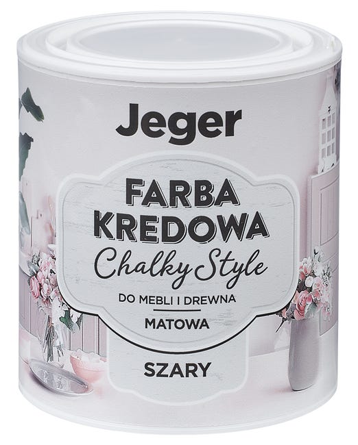 Farba kredowa do mebli CHALKY STYLE 0.5 l Gray Matowa JEGER