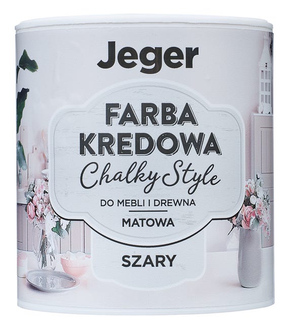 Farba kredowa do mebli CHALKY STYLE 0.5 l Gray Matowa JEGER