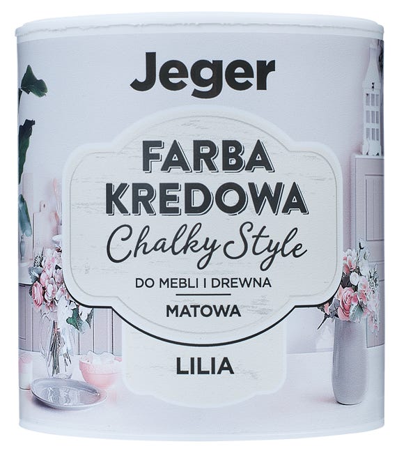 Farba kredowa do mebli CHALKY STYLE 0.5 l Lilia Matowa JEGER
