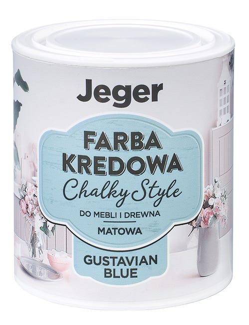 Farba kredowa do mebli Chalky Style 0.5 l Gustavian blue JEGER