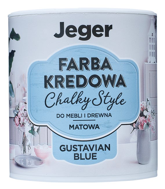 Farba kredowa do mebli Chalky Style 0.5 l Gustavian blue JEGER