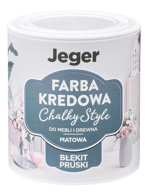 Farba kredowa do mebli RUSTIC 0.5 l Błękit pruski JEGER