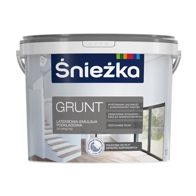 Farba podkładowa GRUNT 10 l Biały ŚNIEŻKA