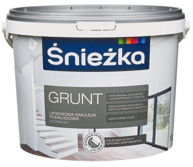 Farba podkładowa GRUNT 10 l Biały ŚNIEŻKA