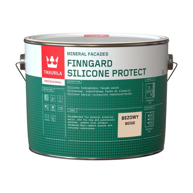 Farba silikonowa do elewacji 9 l Bezowy Tikkurila