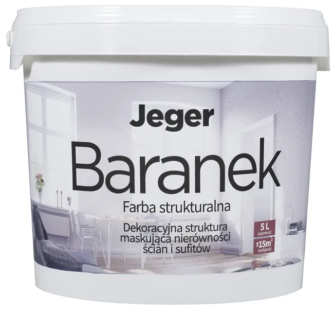 Farba strukturalna BARANEK 5 l kolor nr 2 JEGER