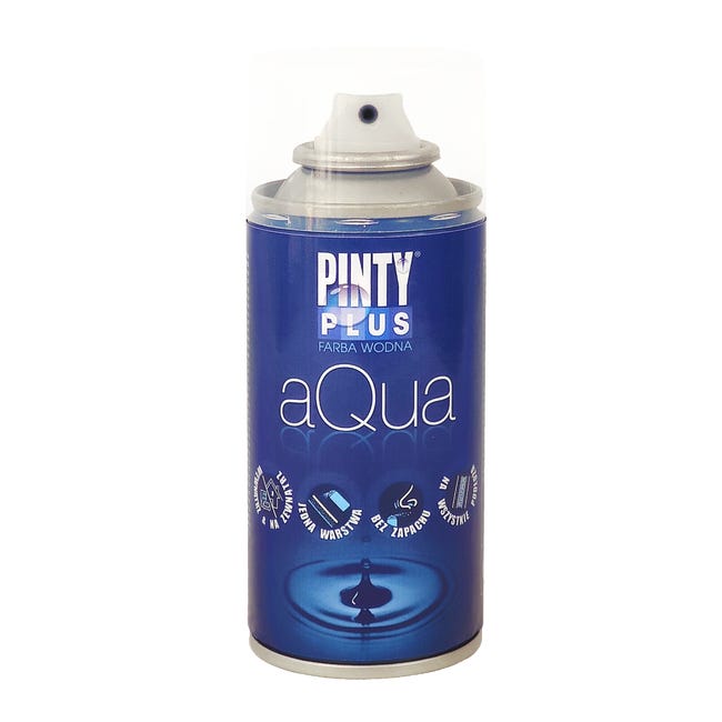 Farba wodna w sprayu AQUA 150 ml White lady PINTY PLUS