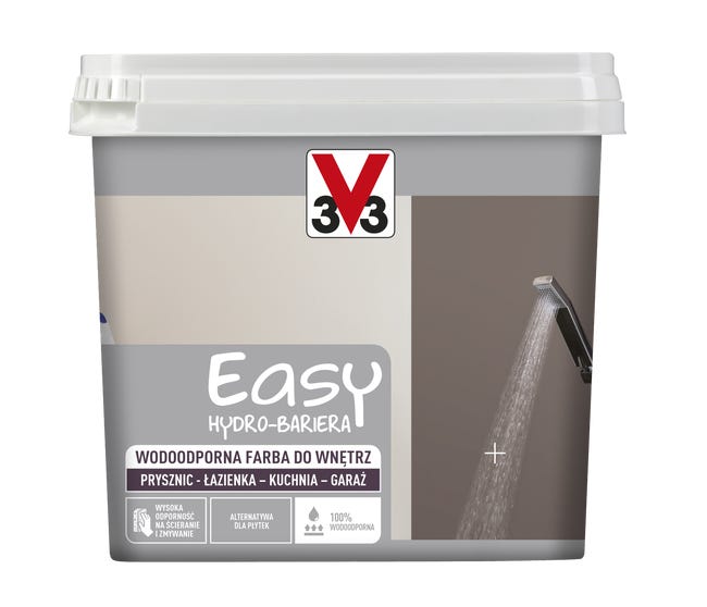 Farba wodoodporna EASY HYDRO-BARIERA 0.75 l Kryształ górski Satyna V33