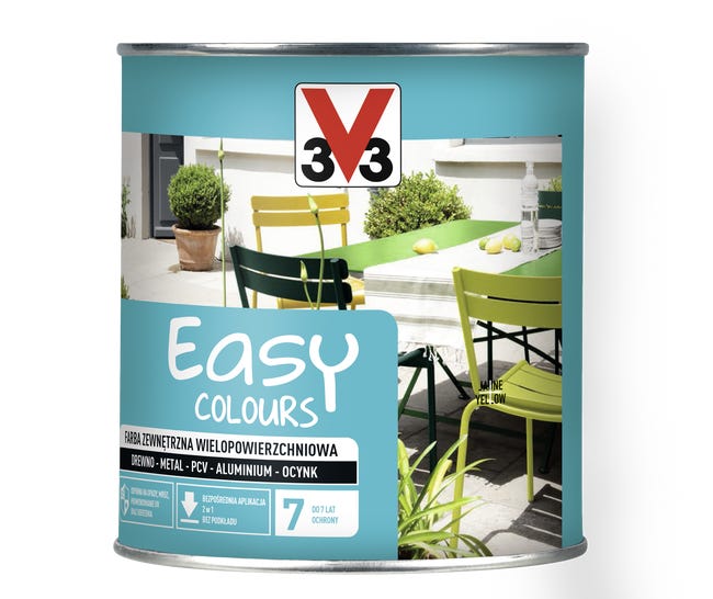 Farba zewnętrzna wielopowierzchniowa EASY COLOURS 0.75 l Antracytowy Satynowy V33