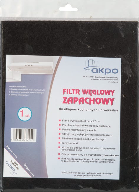 Filtr węglowy do okapów Akpo