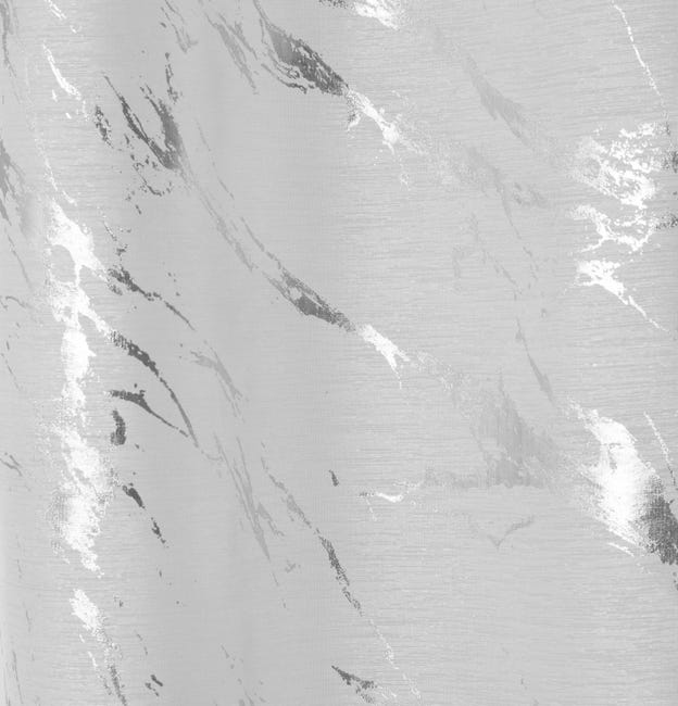 Firana Storm biało-srebrna 140 x 260 cm na przelotkach