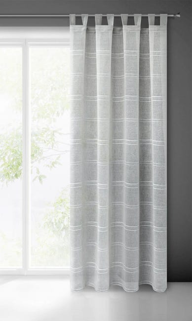Firana na przelotkach Arcadia srebrna 140 x 250 cm