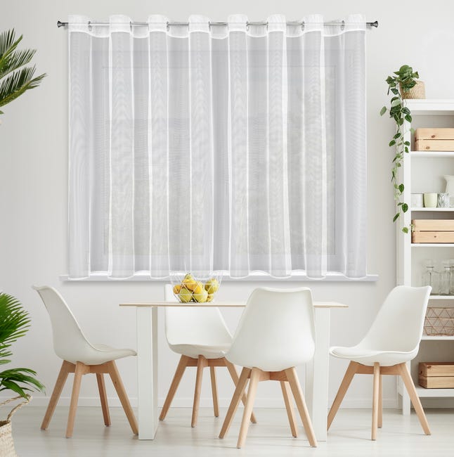 Firana na przelotkach Esel 350 x 150 cm biała