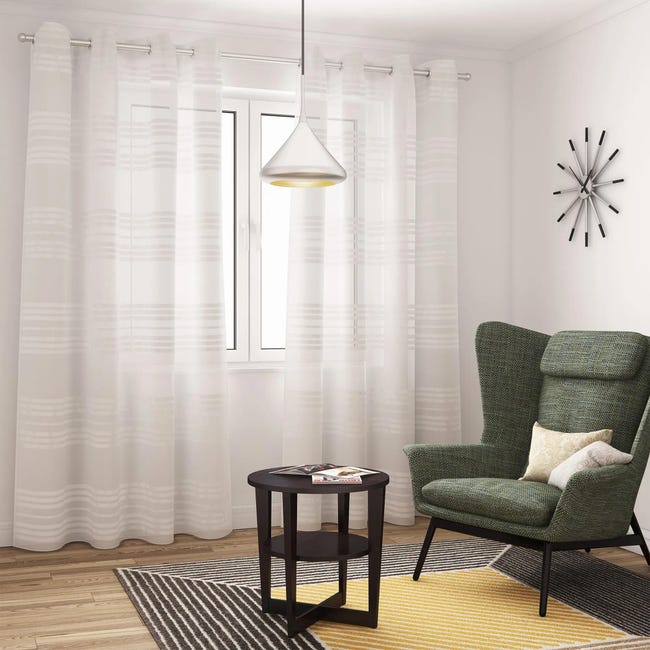 Firana na przelotkach Nastri 140 x 260 cm biała Inspire