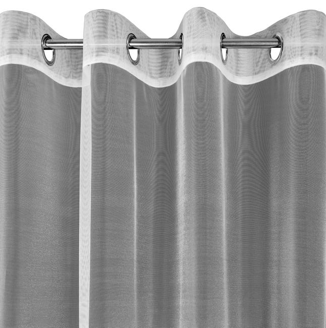 Firana na przelotkach Nel 300 x 145 cm biała