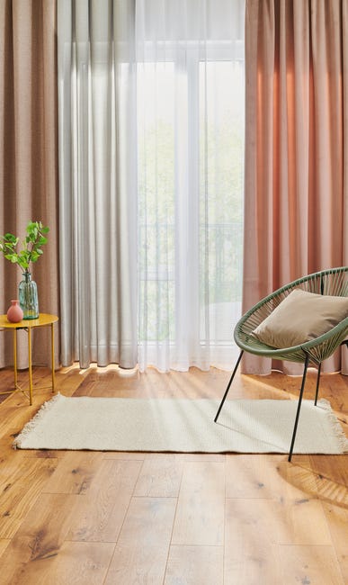 Firana na przelotkach Softy 140 x 260 cm biała Inspire