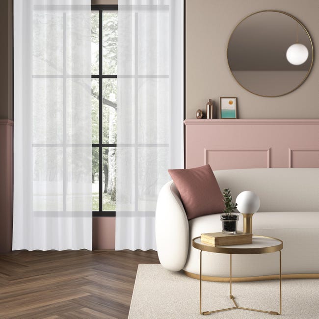 Firana na przelotkach Softy 300 x 260 cm biała Inspire