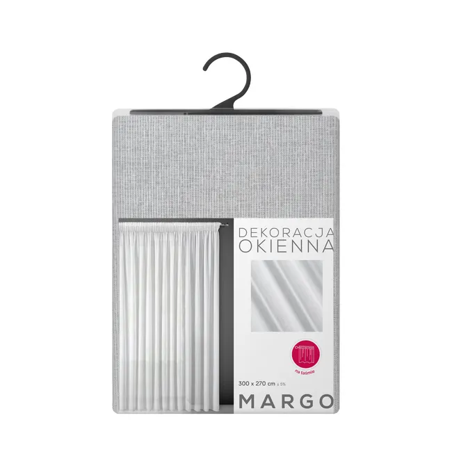 Firana na taśmie Margo 300 x 270 cm biała