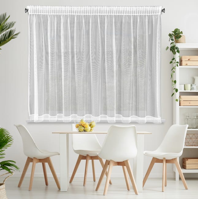 Firana na taśmie Nel 300 x 145 cm biała