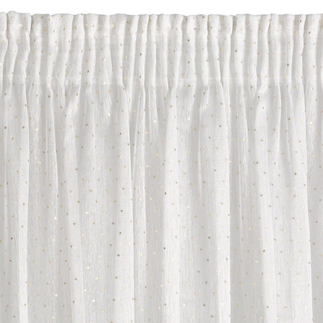Firana na taśmie Sibel 300 x 150 cm biało-złota
