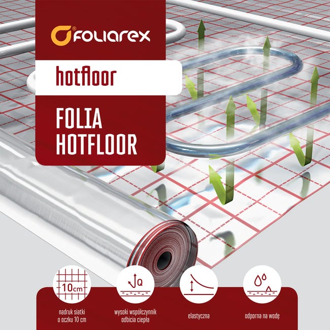 Folia izolacyjna Hotfloor pod ogrzewanie podłogowe Foliarex