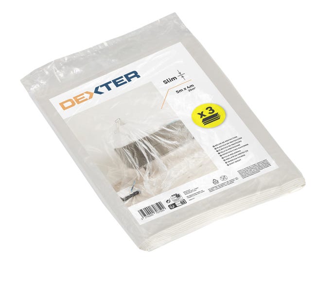 Folia malarska 3 szt. SLIM 5 x 4 m DEXTER